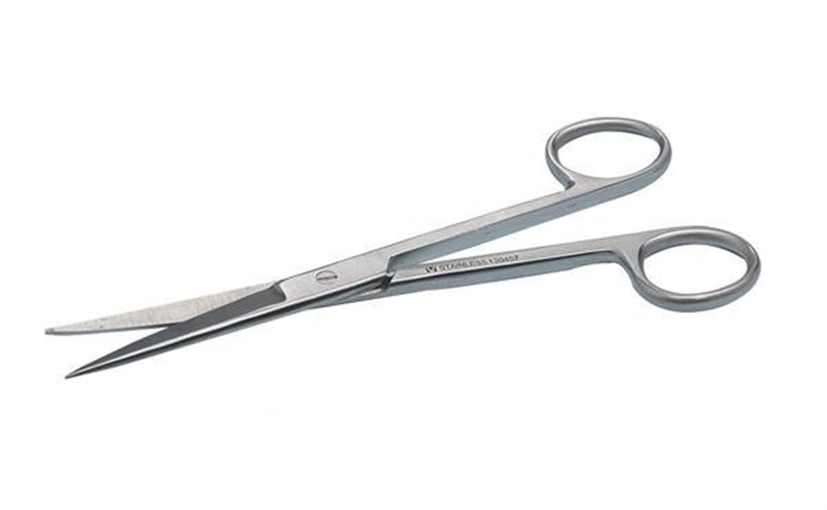 Kruuse  Veteriner Makas. 14 cm. S/S. Düz