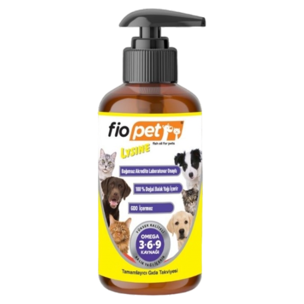 Fiopet Lysine Balık Yağı Takviyesi 65 ML