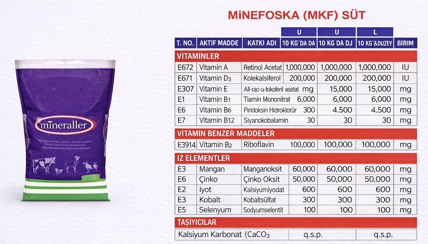 MİNEFOSKA (MKF) SÜT