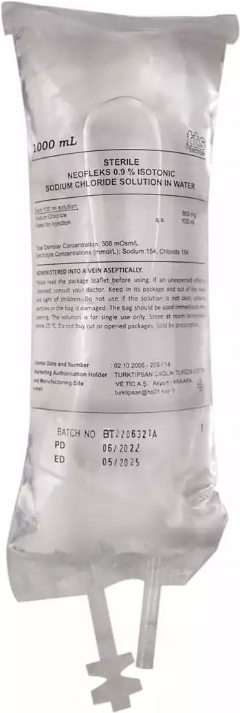 Neofleks %0,9 İzotonik Sodyum Klorür 100 ML