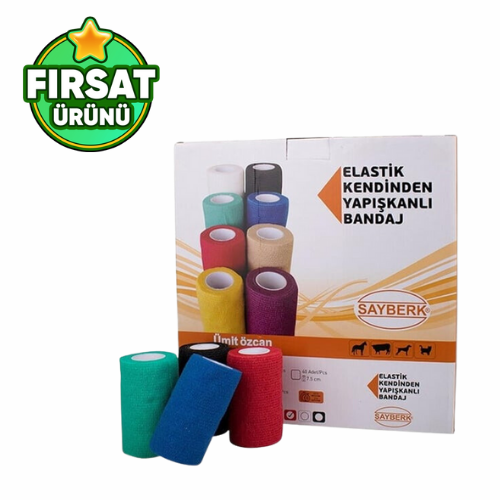 Sayberk Kendinden Yapışkanlı Bandaj Renkli 10 CM*4,5 M