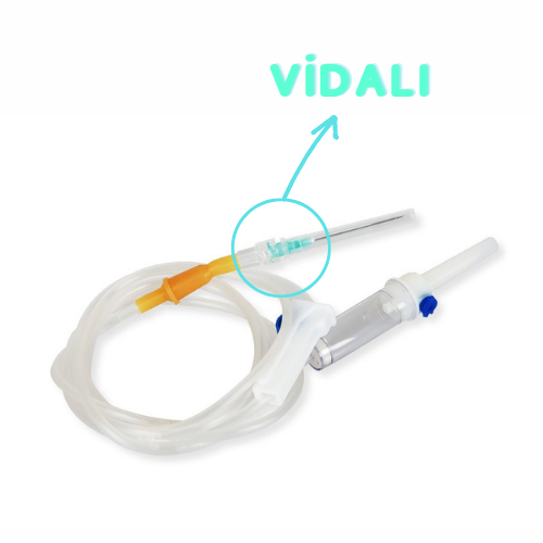 Beybi Serum Seti Yeşil Uçlu  25 li Paket ( VİDALI)