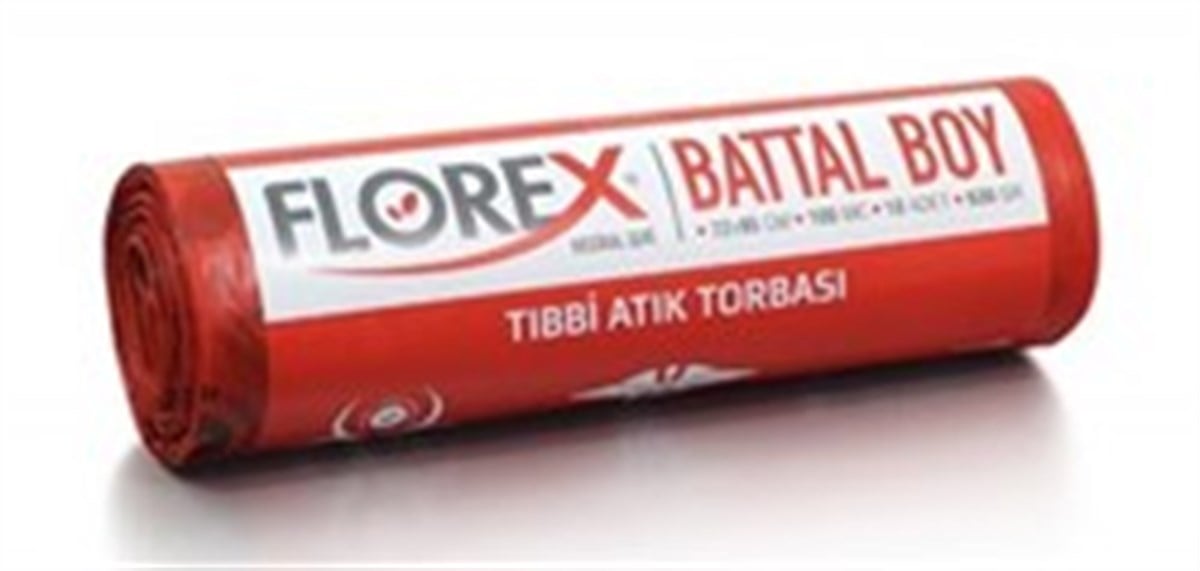 Tıbbi Atık Torbası (Poşeti) 72 CM*95 CM (Battal  boy) 10'lu Paket